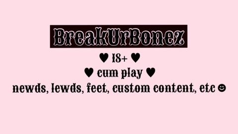 breakurbonez onlyfans leaked picture 2